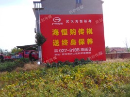 大化农村墙体广告给农村人民带来方便