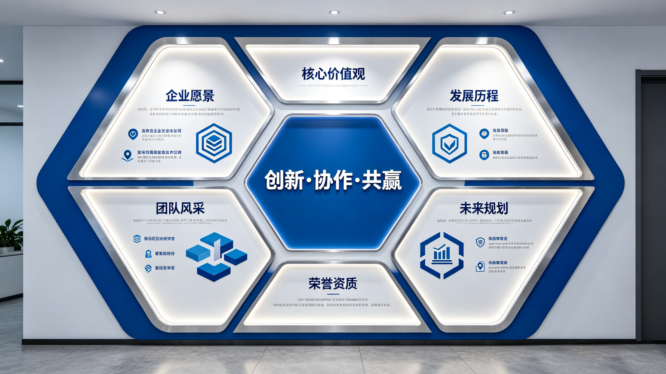 大化企业文化墙六边形避坑指南（新手常犯5个错误）
